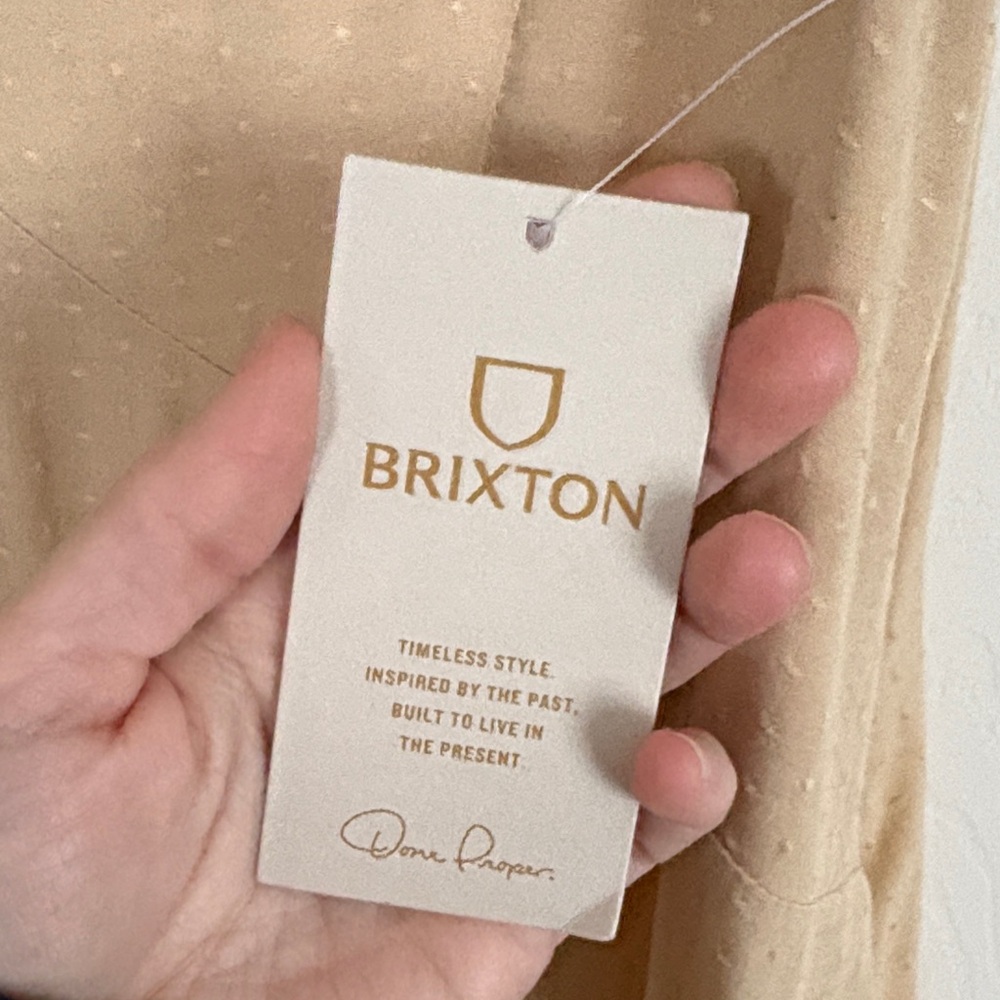 Brixton Beige Slip Midi Dress - Picture 3 of 6